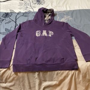5/$25 large purple GAP hoodie